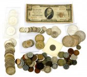 COINS: FIVE CIRCULATED, COMMON