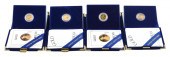 COINS: FOUR U.S. MINT TENTH-OU