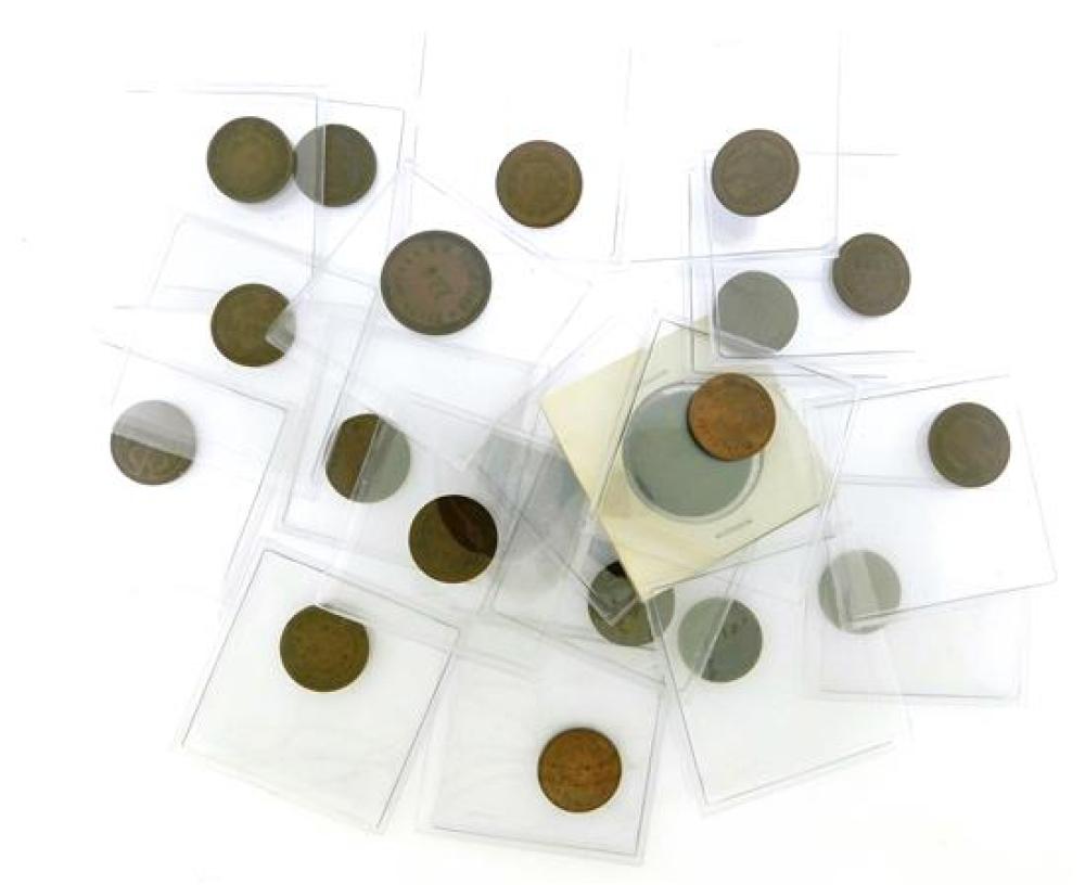 COINS: LOT OF 19 CIVIL WAR