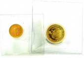 COINS: LOT OF 2 US MODERN GOLD