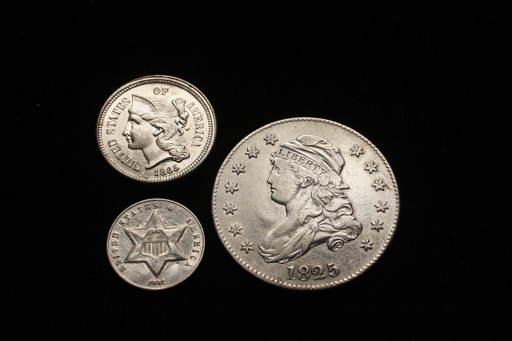 COINS - Lot of (3) Coins (1) 1865 3