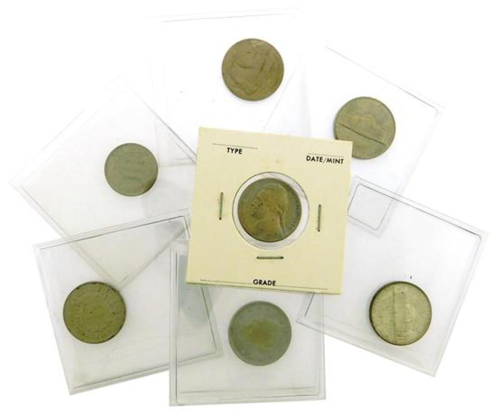 COINS: LOT OF 7 HIGH GRADE NICKEL