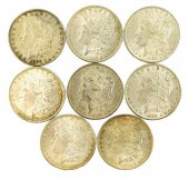 †COINS: LOT OF 8 COMMON DATE M