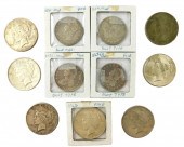 COINS: LOT OF ELEVEN US COINS