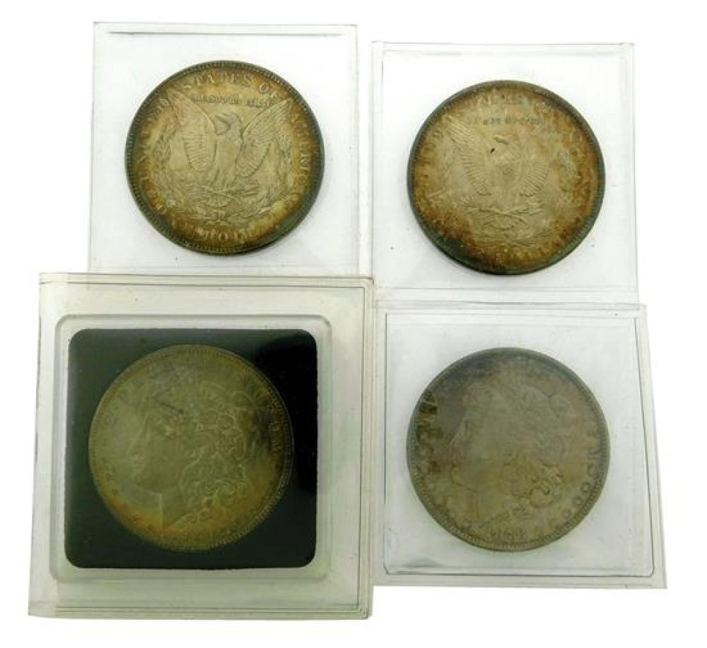 COINS: LOT OF FOUR MORGAN