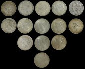 COINS: LOT OF FOURTEEN US SILV