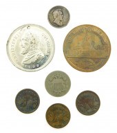 COINS: LOT OF SEVEN INTERESTIN