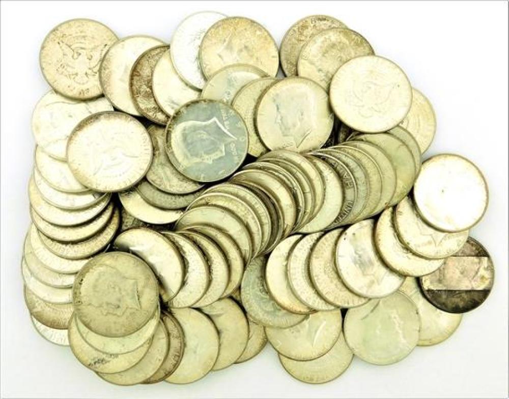 †COINS: LOT OF SEVENTY-FIVE 1964