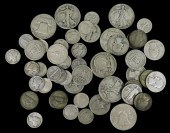 COINS: LOT OF US SILVER COINS.