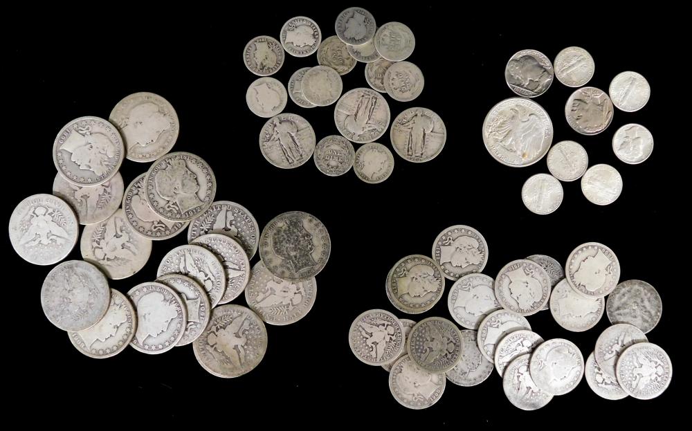 COINS: LOT OF US TYPE COINS,