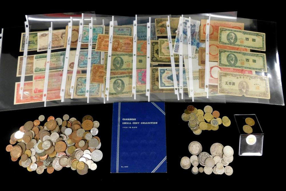 COINS: LOT OF WORLD COINS &