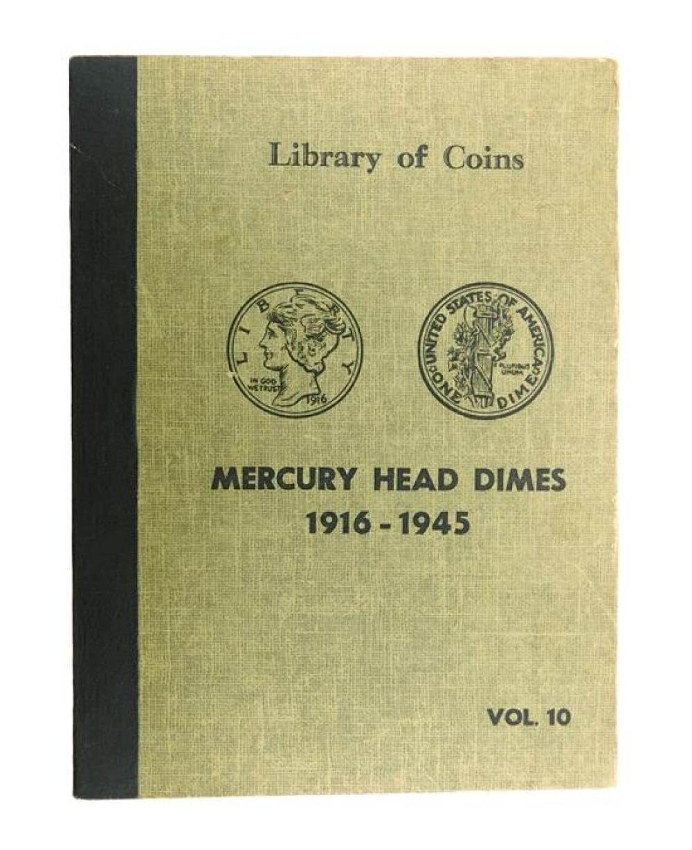 COINS: MERCURY 10C ALBUM. PARTIALLY