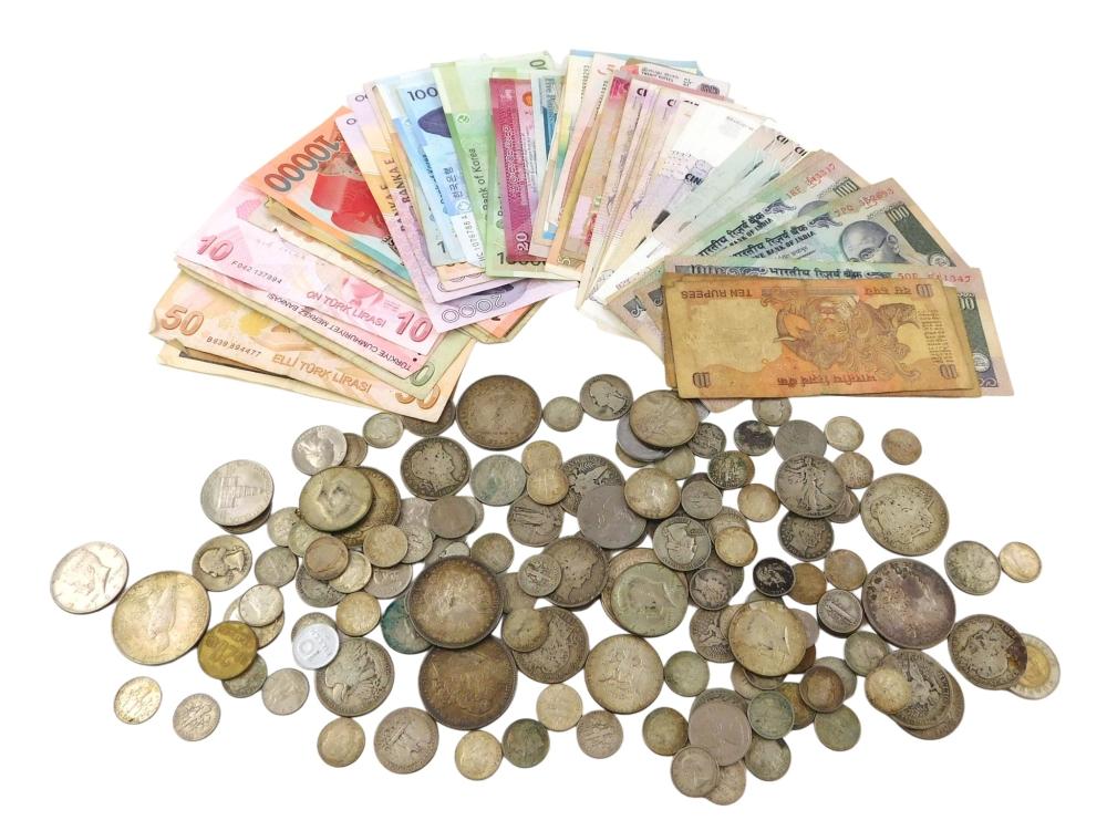 COINS: MIXED US AND WORLD COINS
