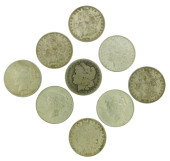 COINS: NINE BETTER US SILVER D