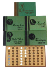 COINS: SIX US COIN ALBUMS, ALL