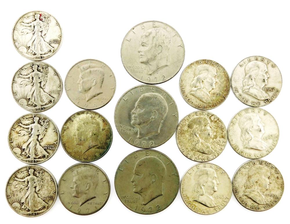 COINS: SIXTEEN AMERICAN COINS: