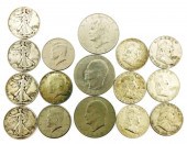 COINS: SIXTEEN AMERICAN COINS: