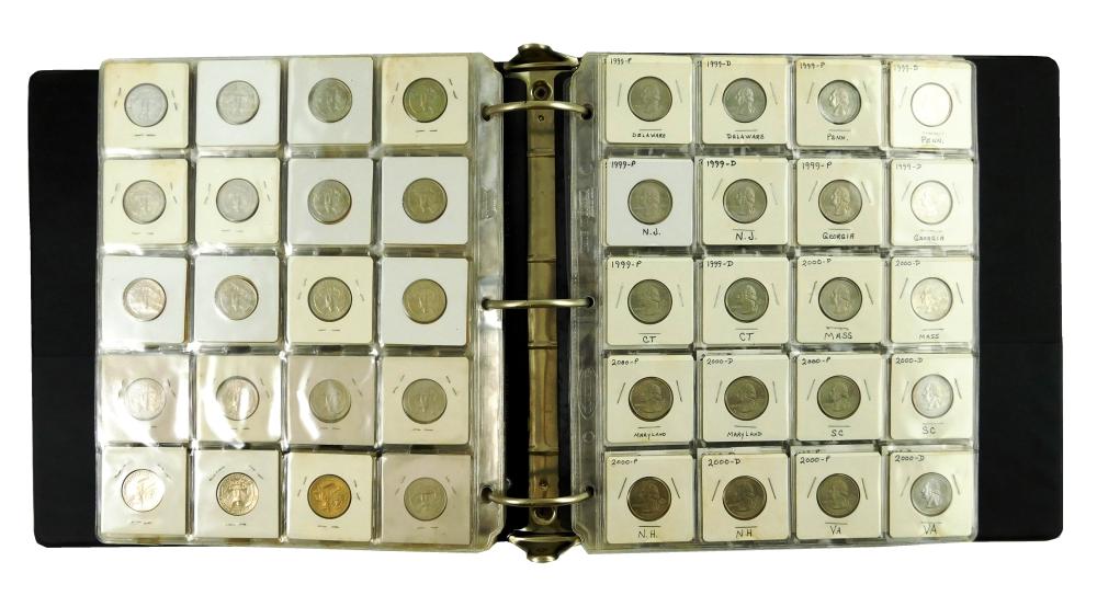 COINS: THREE RING BINDER OF