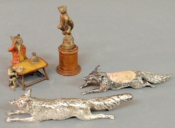 Cold painted bronze 19th c. of a