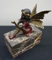 COLD PAINTED BRONZE 'FAIRY' BO