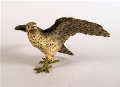 Cold painted bronze figure of an