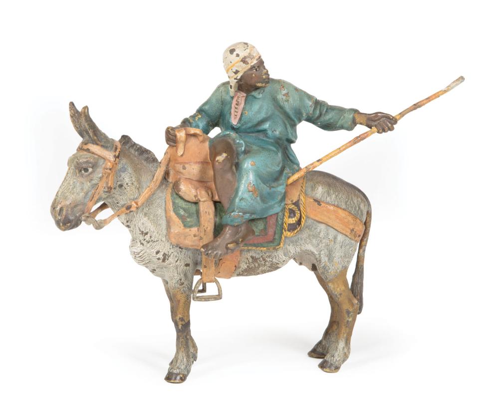 COLD PAINTED BRONZE FIGURE ON