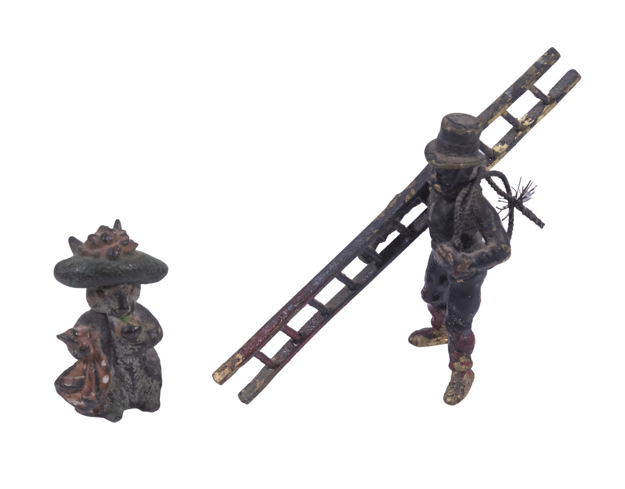 COLD PAINTED BRONZE FIGURES -