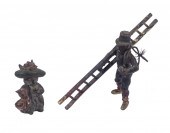COLD PAINTED BRONZE FIGURES -