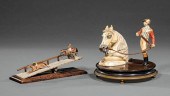 COLD-PAINTED BRONZE JOCKEY INK