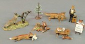 Cold painted bronze of a fox i