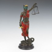 COLD PAINTED BRONZE SCULPTURE