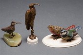 Cold-painted bronze songbird g