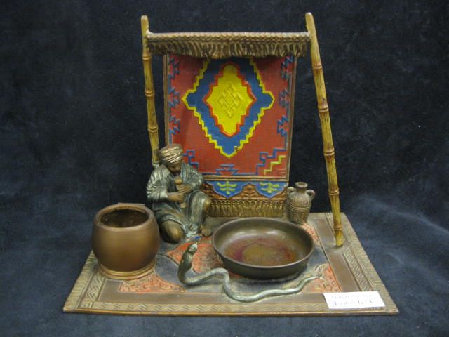 Cold Painted Bronzed Sculpture of