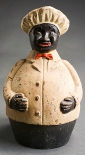 COLD PAINTED CAST IRON JOLLY C
