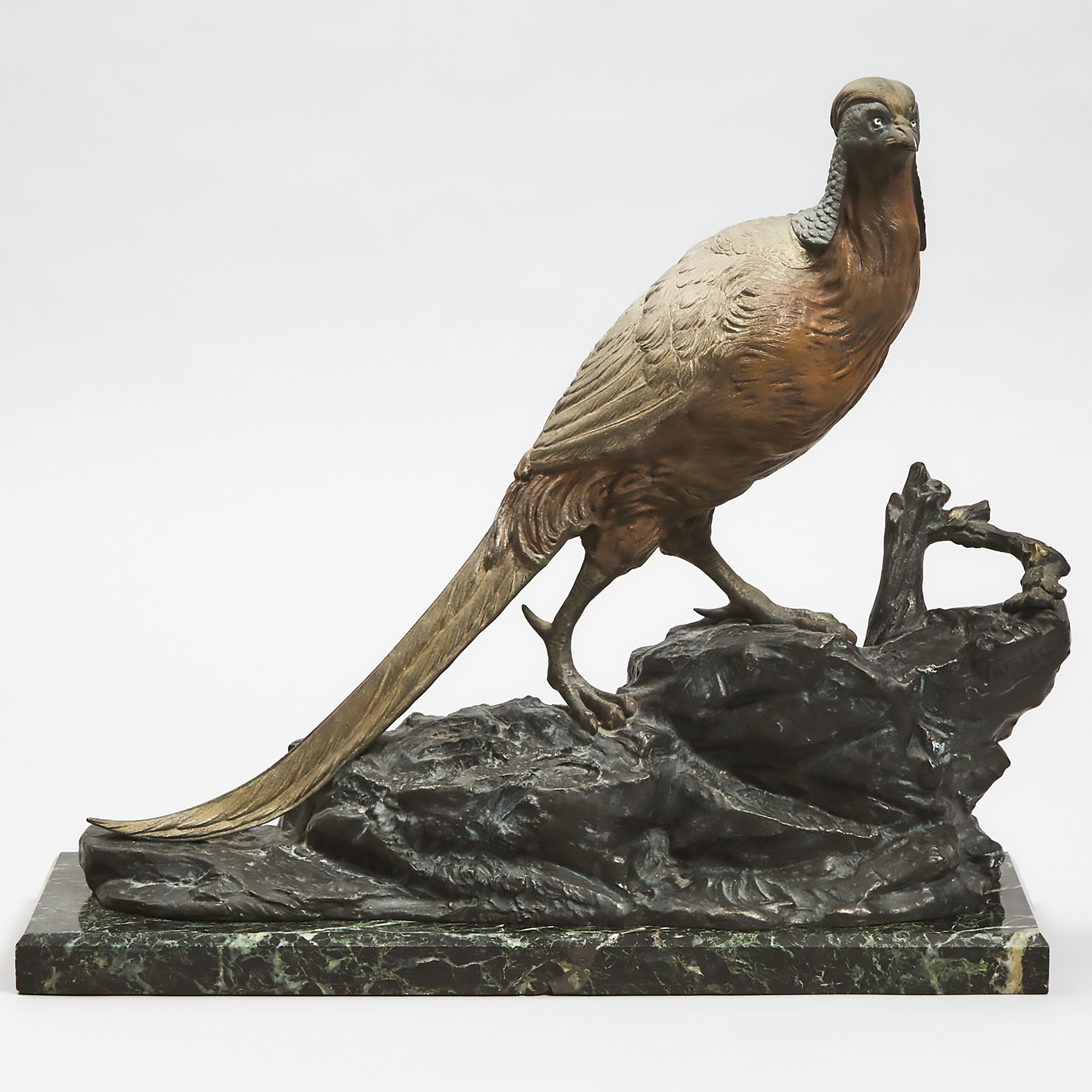 Cold Painted White Metal Model of a
