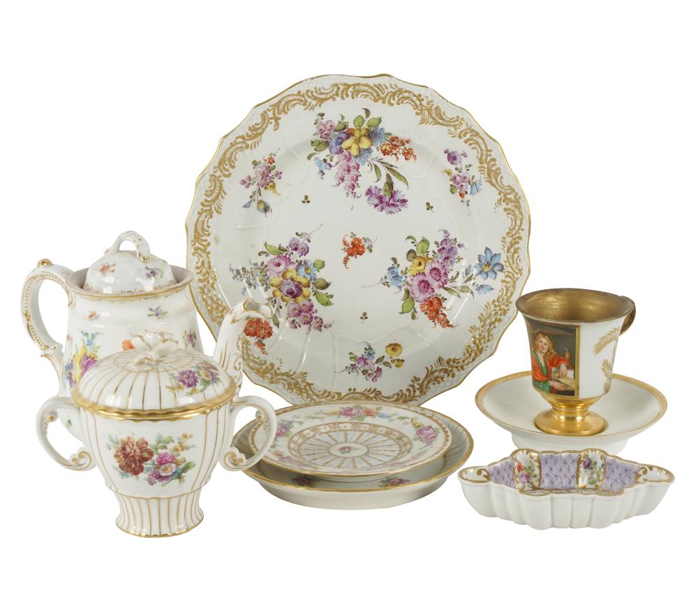 COLECTION OF GERMAN PORCELAINthe