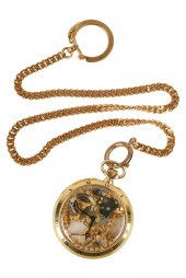 COLIBRI GOLD-PLATE POCKET WATC