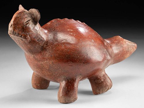 COLIMA REDWARE FIGURAL VESSEL