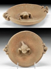 COLIMA SHALLOW POTTERY DISH W/
