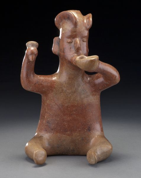 Colima terracotta figural spouted