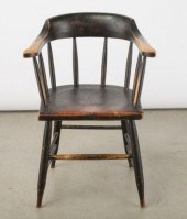 COLLAR BACK CHAIR, C.R. PECK,