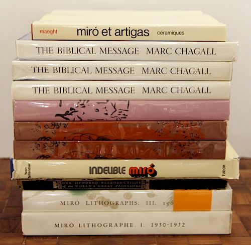 COLLECTION 11 ART BOOKS CHAGALL AND