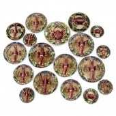 COLLECTION (18) PALISSY WARE M