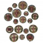COLLECTION (18) PALISSY WARE M