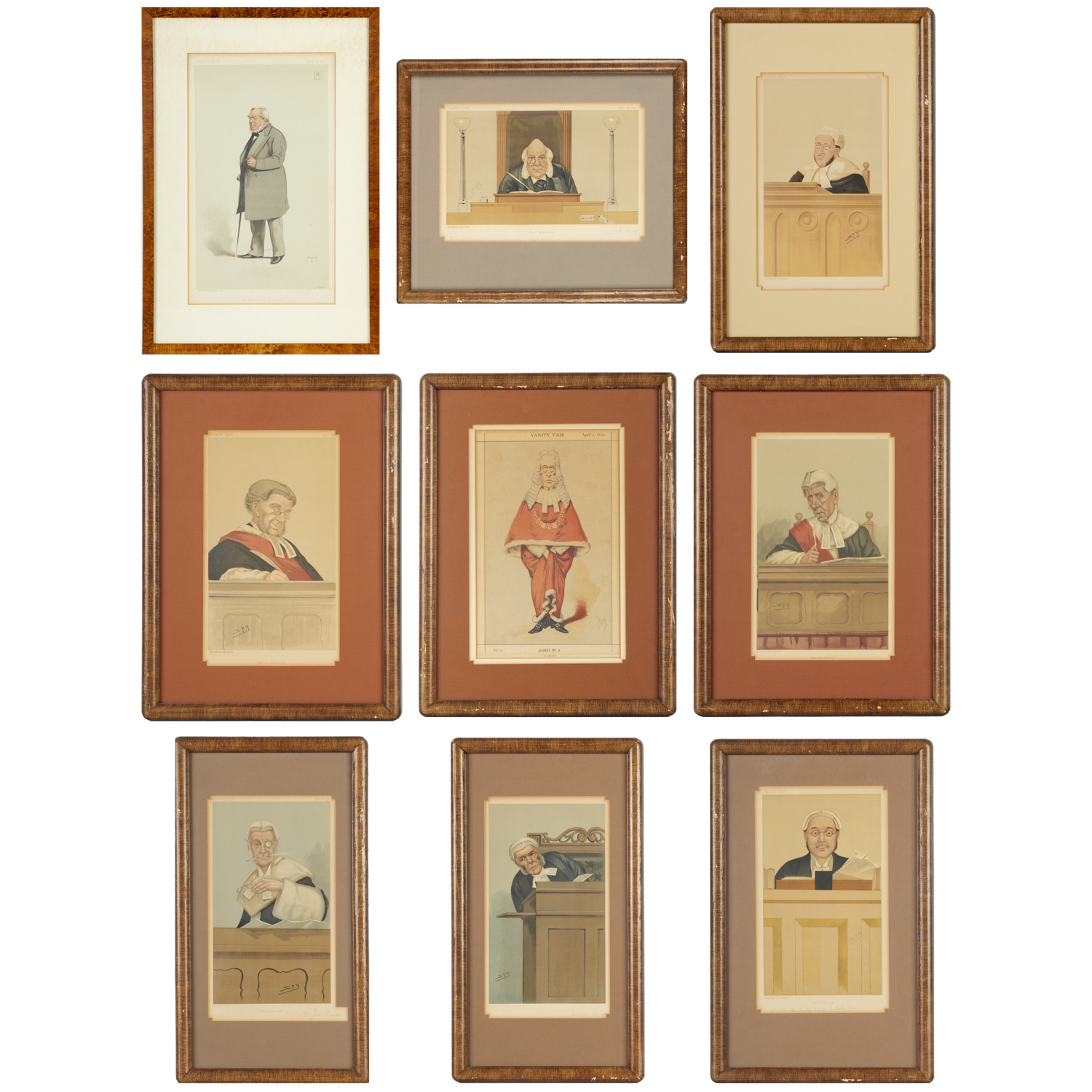 COLLECTION (9) FRAMED VANITY FAIR