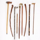COLLECTION (9) WALKING STICKS