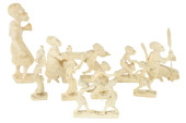 COLLECTION AFRICAN CARVED BONE