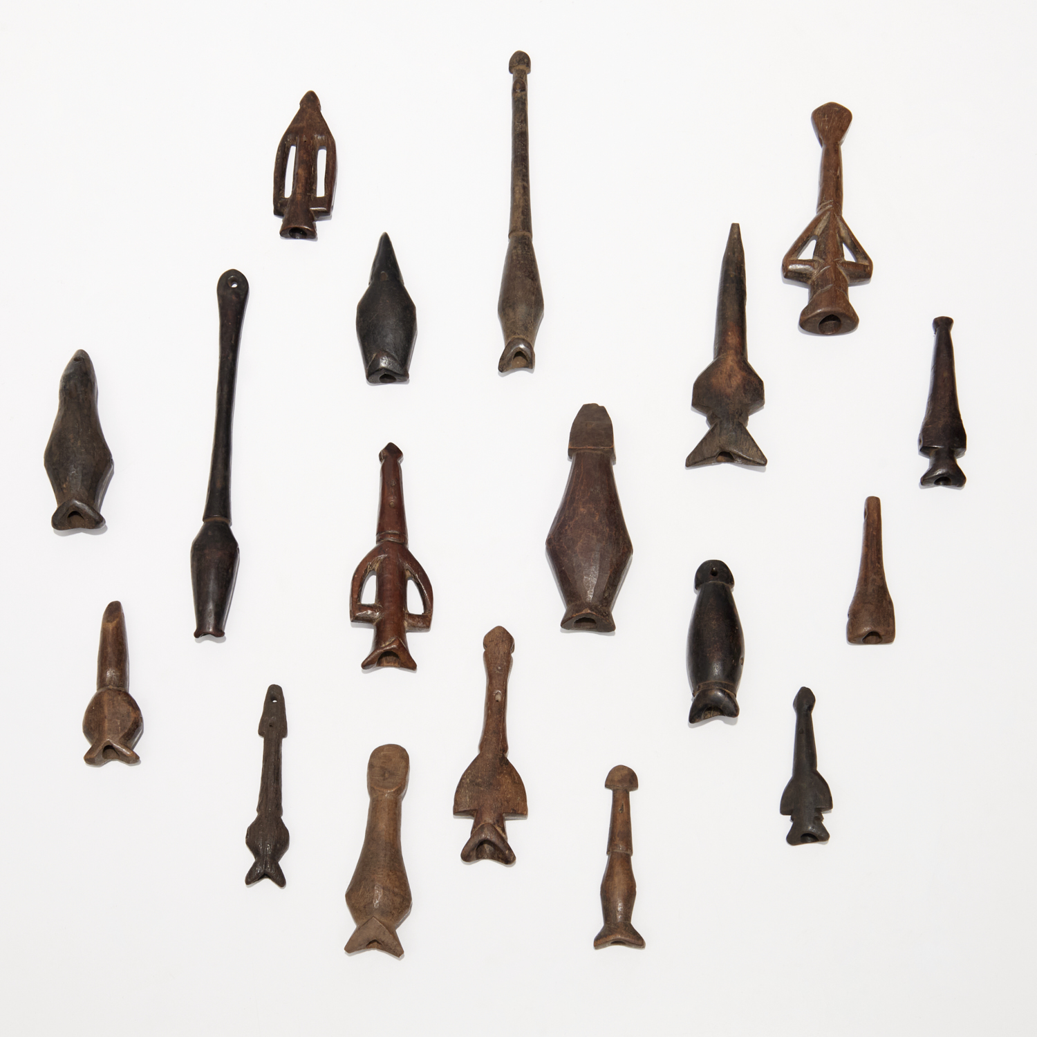 COLLECTION AFRICAN CARVED WOOD