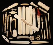 COLLECTION CARVED IVORY - Appr