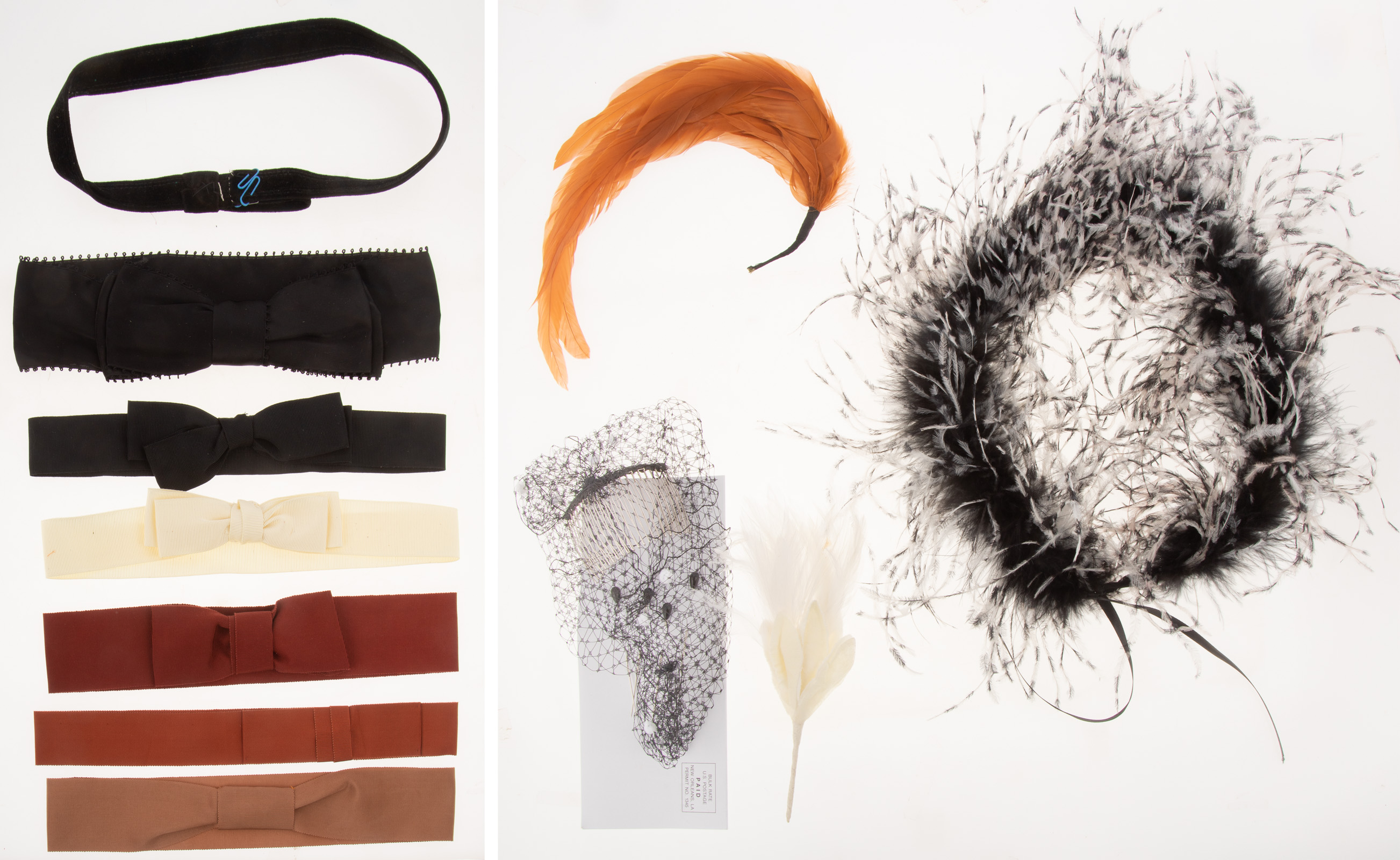 COLLECTION HAT RIBBONS, TRIMS AND